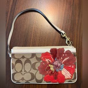 Coach Floral Wristlet